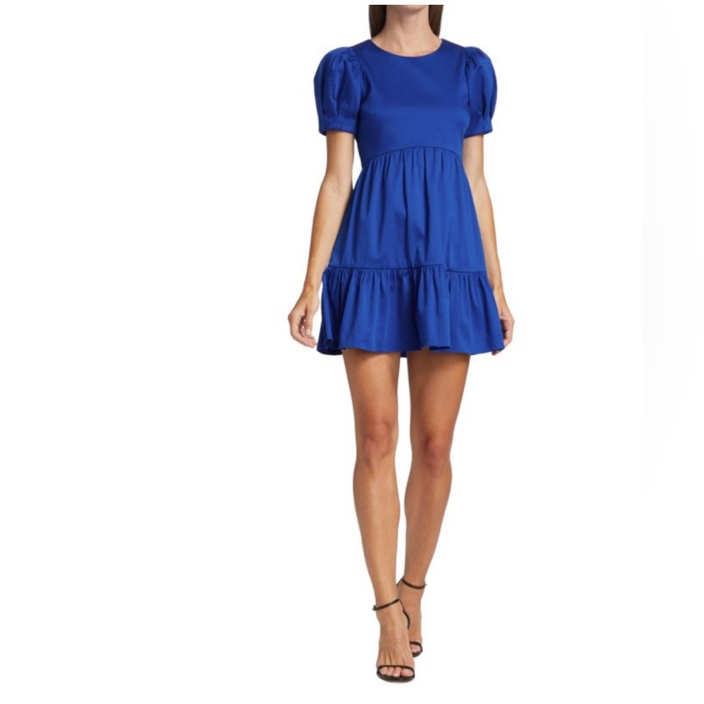 ALICE + OLIVIA Ann Tiered Mini Dress
